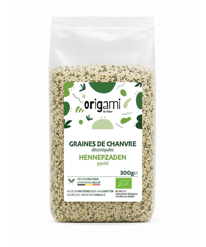 GRAINES DE CHANVRE DECORTIQUEES (ORIGINE BELGIQUE)